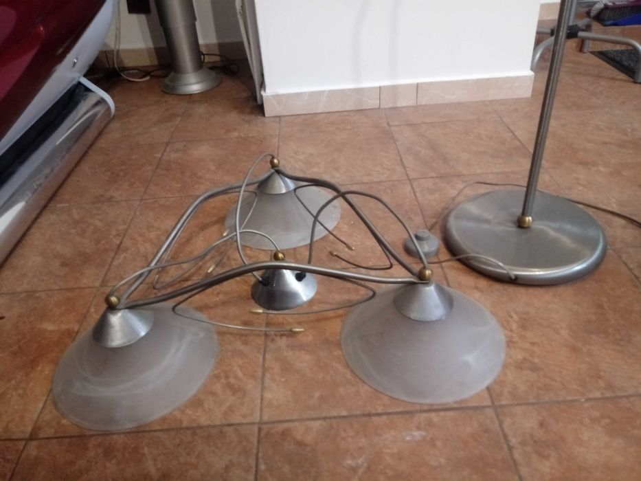 Lampa Wisząca + Stojąca Firmy Kanda - Komplet