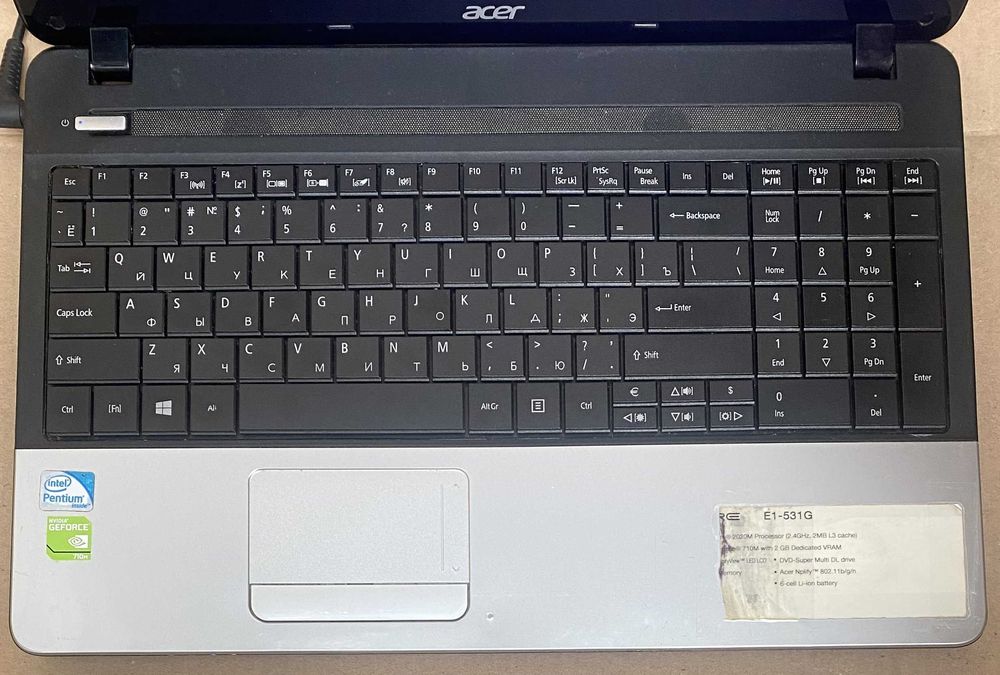 Ігровий Ноутбук Acer E1-531G 2020M RAM 8Gb HDD 500Gb GeForce 710M 2Gb