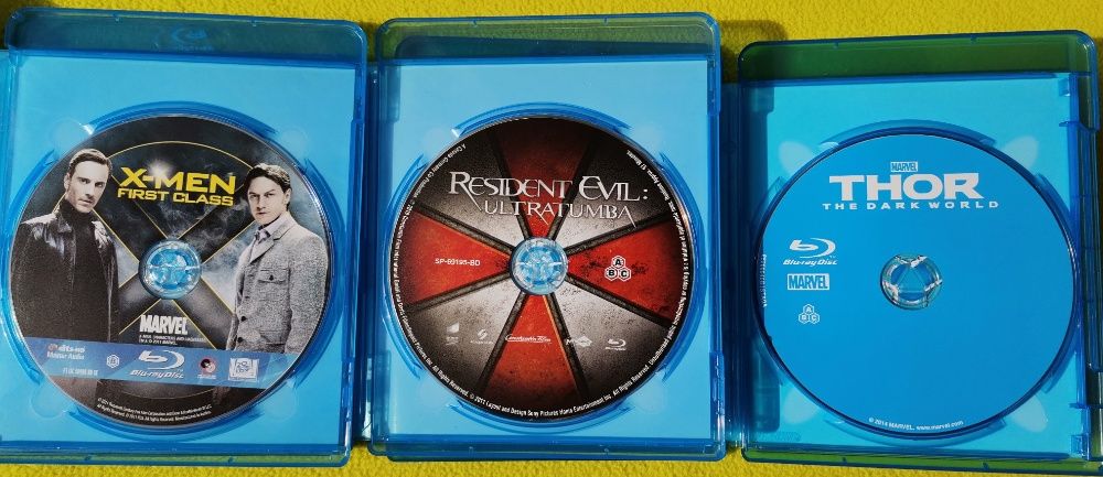 X-Men O Início - Resident Evil Ressurreição - Thor O Mundo das Trevas
