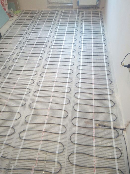 Теплый пол под плитку, ламинат, кабель, мат. Електро Тепла підлога