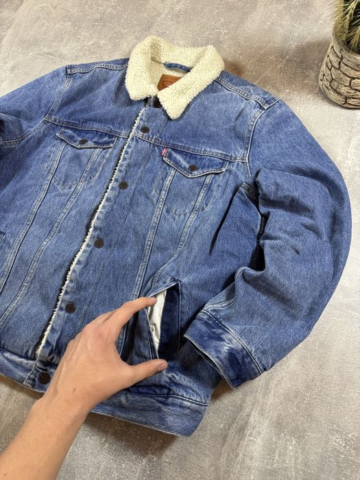 Шерпа Levis  поставка вещей джинсовка левіс куртка зима мех дубленка