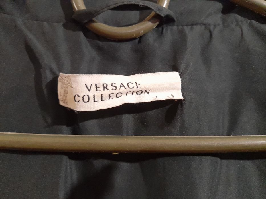 Versace Collection жіночий темно-зелений пуховик куртка