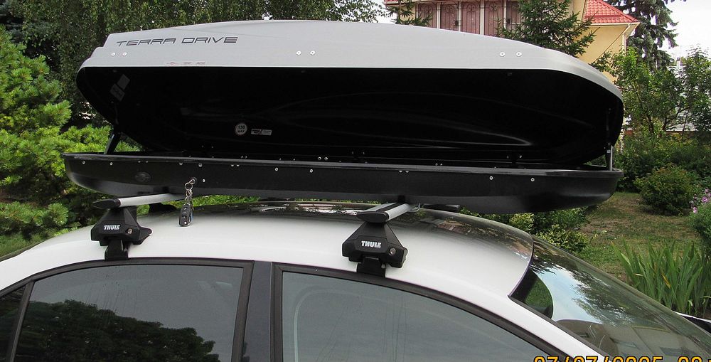 Аренда багажного бокса Terra Drive 480 , 196x75x43 см, двухсторонний