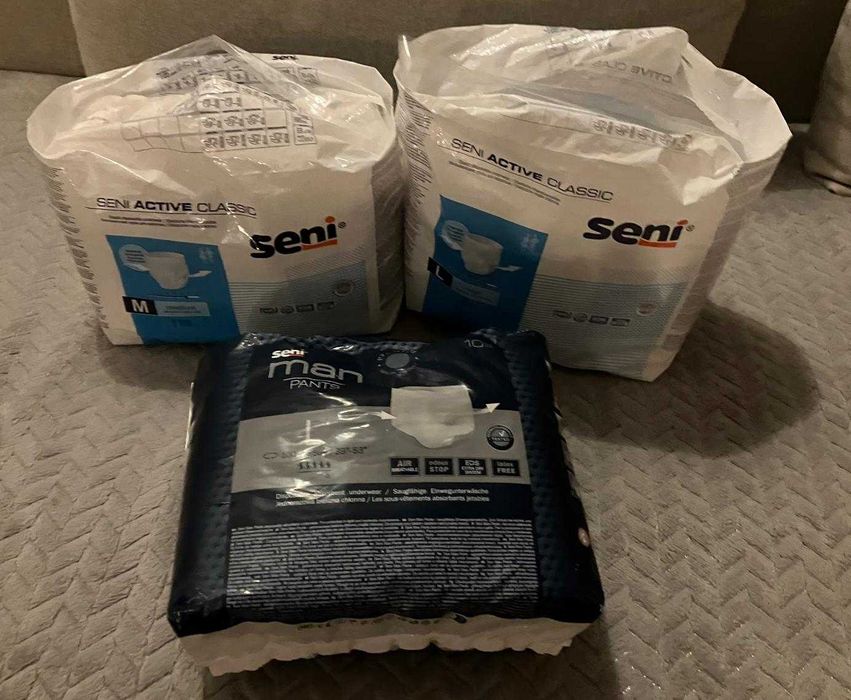 Majtki chłonne Seni Man Pants, rozmiar M, opakowanie – 10 szt.