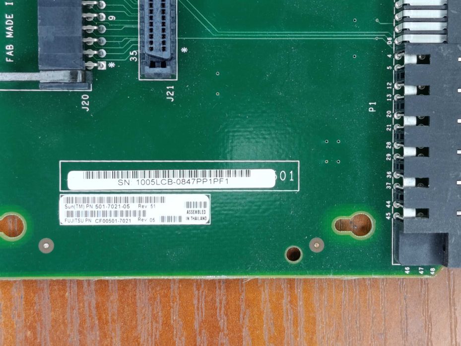 Плата розподілу живлення Sun Microsystems PDB — Sun Fire T2000 (501-7021-05)