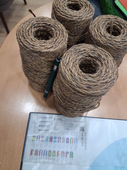Fio de sisal 2 cabos em cor natural e outras