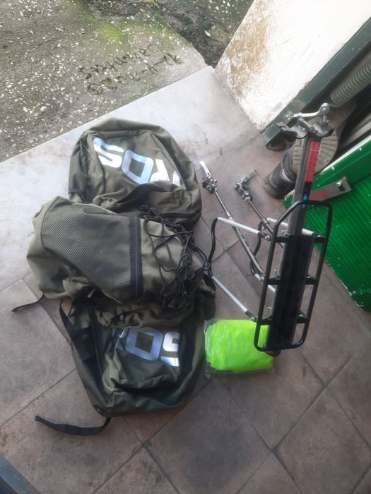 Porta couves com mochila bicicleta