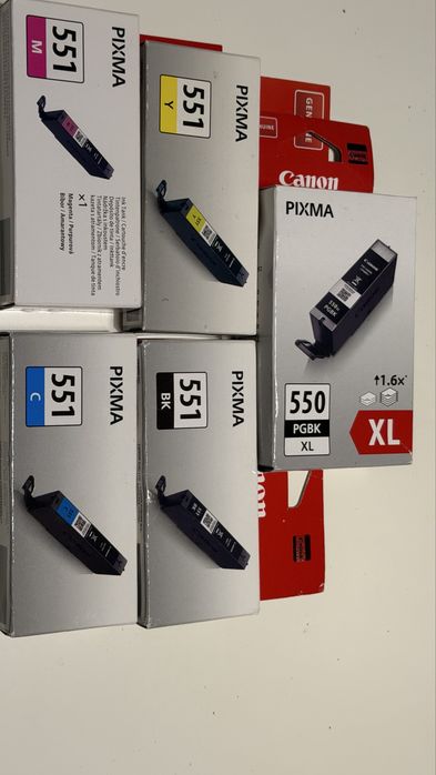 Tinteiros originais Canon Pixma 550 e 551