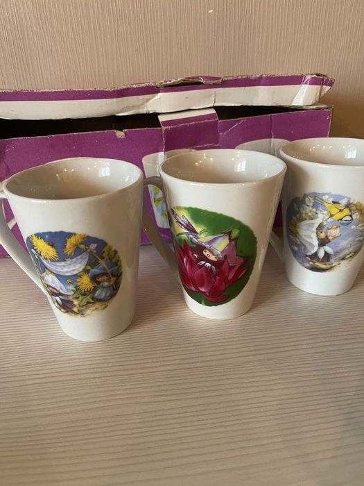 Набір стаканів з феями 5 шт нові