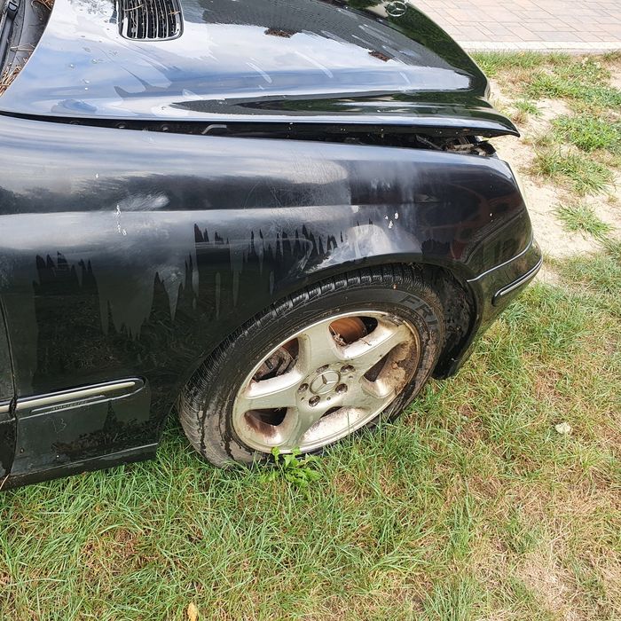 Maska, błotnik, lampy, lampa mercedes w203
