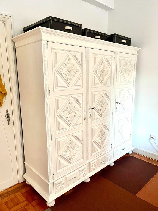 Conjunto de mobília de quarto em madeira maciça