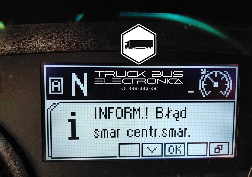 Centralne smarowanie MAN TGX TGS Emulator pompy