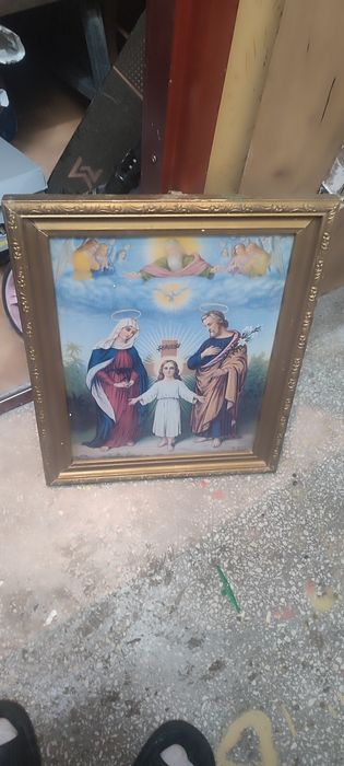 Stary obraz Święta Rodzina Leiber