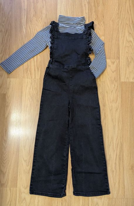 Комбінезон джинсовий, джинси на дівчинку 6-7 років
