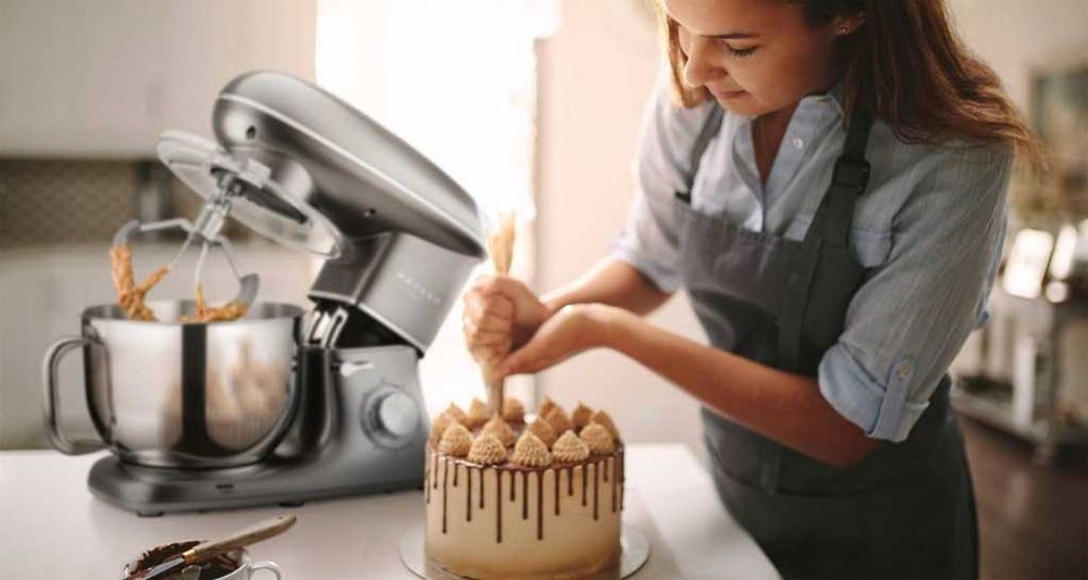 NOWY NIEZAWODNY Robot kuchenny planetarny 3 mieszadła 6,2L 3200W