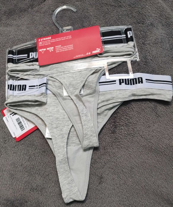 Puma stringi 2 Pack dwupak L szare dwie pary / zestaw