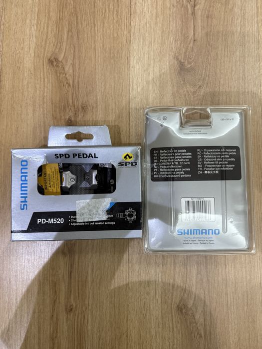 Pedais de encaixe shimano M520 spd novo