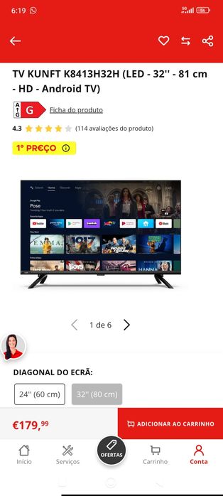 Android tb Kunft 32"