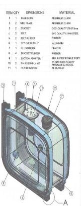 Zbiornik oleju hydraulicznego aluminiowy 160 ltr wywrot cena brutto