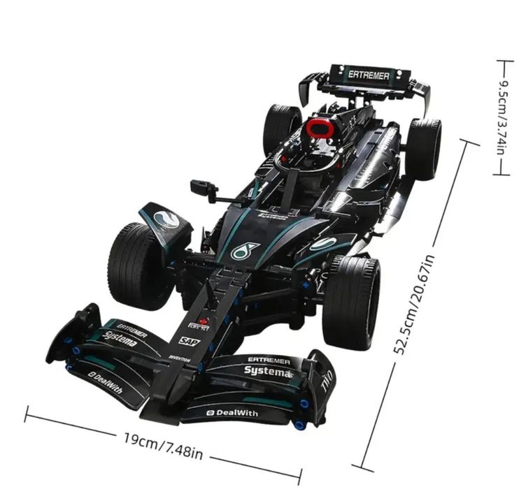 Конструктор Formula F1 AMG 52см Mercedes Benz 1020 блоков Lego Коробка