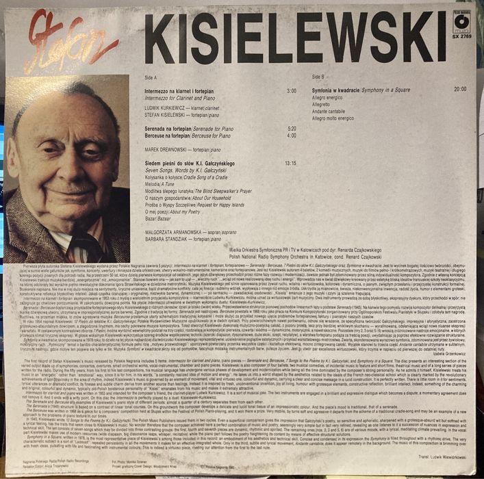 Stefan Kislewski  / Kisiel / Winyl NMINT