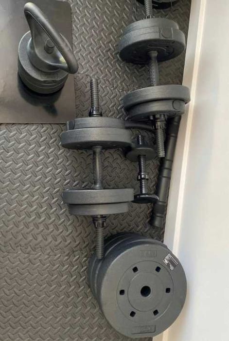 Ciężarki ciężary hantelki hantle bitumiczne do ćwiczeń NOWE zestaw