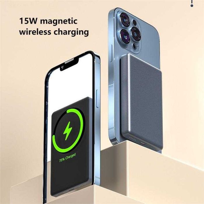 Павербанк MagSafe ultra slim 10000mah 5000mAh 20w PowerBank МагСейф