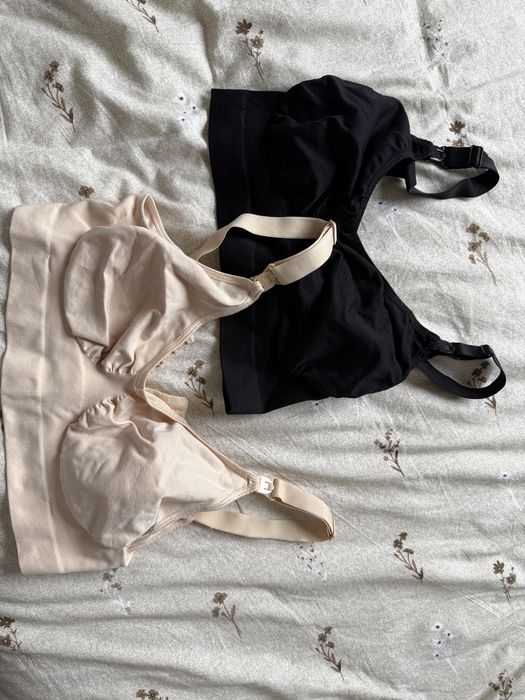 Dwa stanika/biustonosza do karmienia