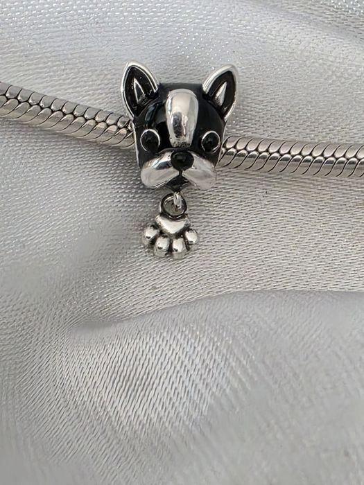 Charms srebrny zawieszka do pandora bransoletki pies piesek pupil S925