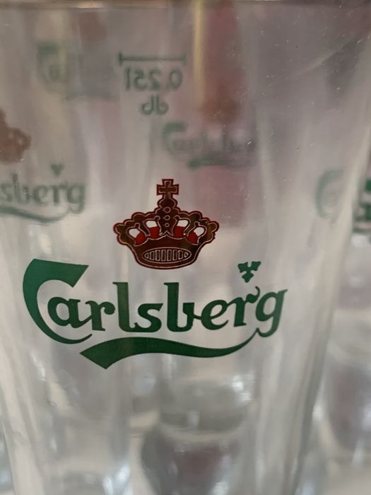 Gratka kolekcjonerska! CARLSBERG szklanki do piwa 0,4 / 0,25