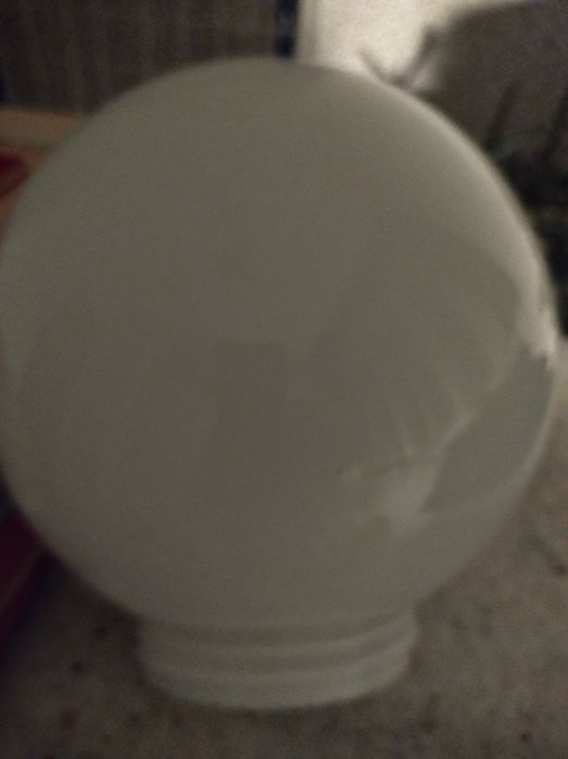 Klosz do lampy okrągły bialy