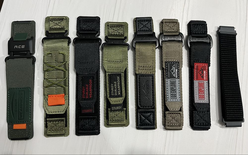 Ремінець/ремешок нейлоновий тканевий 22 мм/20 мм/ t rex pro