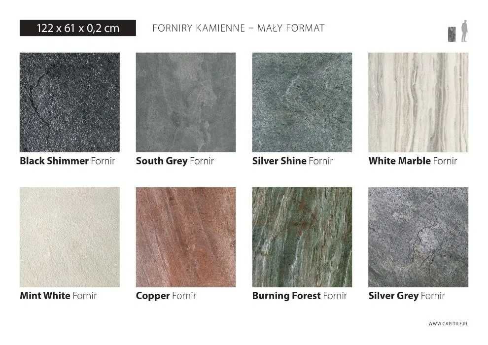 Kamień na ścianę Fornir Kamienny KAMIEŃ NATURALNY różne Formaty