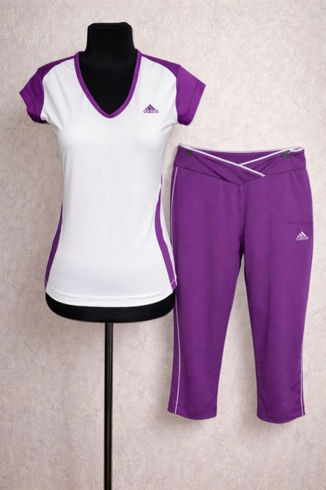 Спортивний комплект Adidas M (футболка + бриджі) фітнес/зал