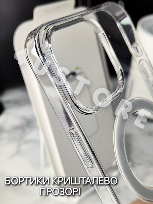 Чехол Clear Magsafe на iPhone 15 Pro Max прозрачный чохол прозорий