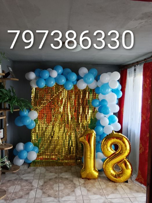 Dekoracje na różne okazje urodziny, chrzest, 1 komunię świętą i inne