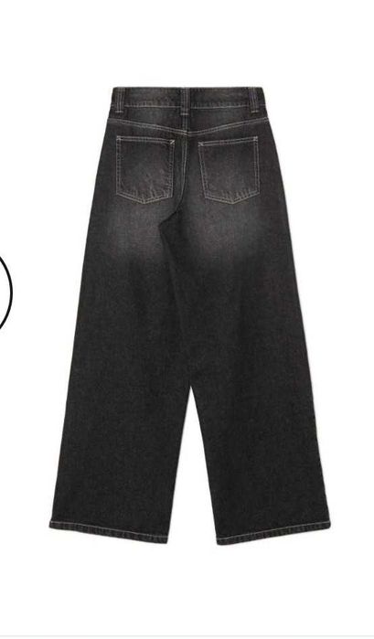 Широкі чорні джинси 32-34/XS Cropp