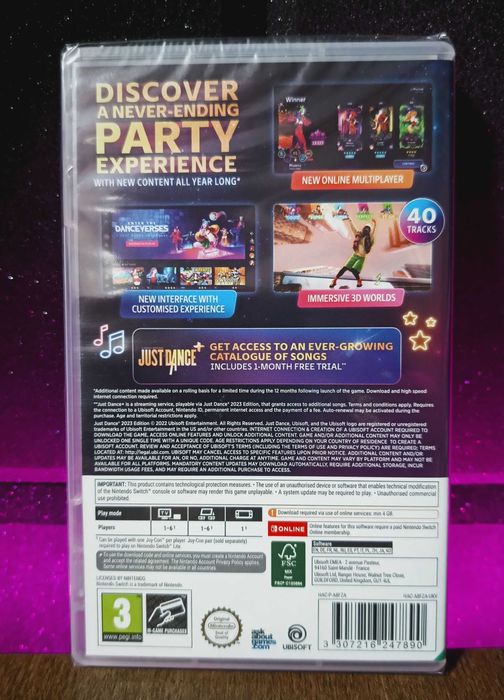Just Dance 2023 Nintendo Switch - gra taneczna, taniec, dla dzieci