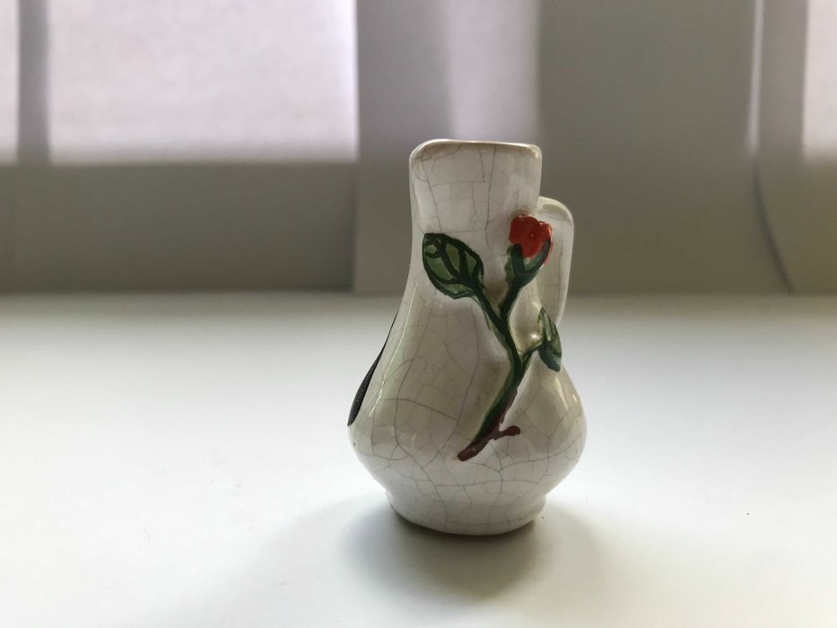 Figurka AART dzbanek PRL retro vintage cepelia szklana ceramiczna