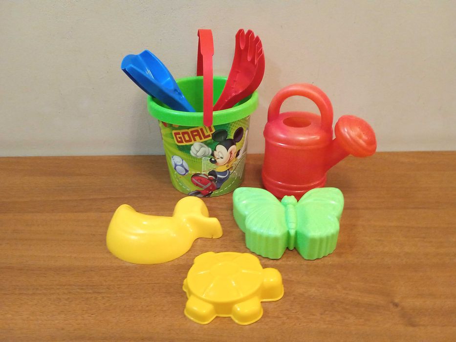 Набор для песка "Микки Маус" Wader 7 эл. с термонаклейкой, Disney
