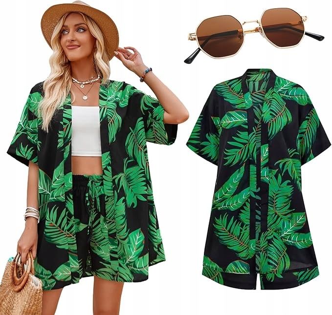 Hawajska koszula damska rozmiar L, poliester