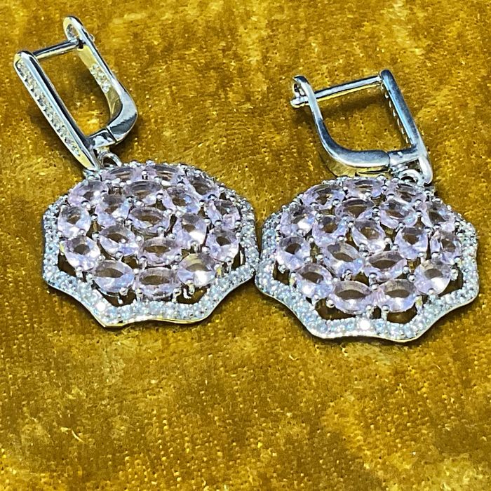 Brincos prata 925 compri.3,9 cm