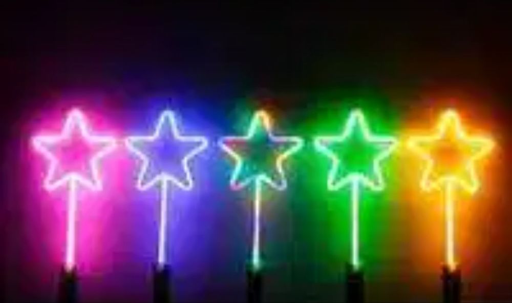 Różdżka led gwiazdka efekty zabawka