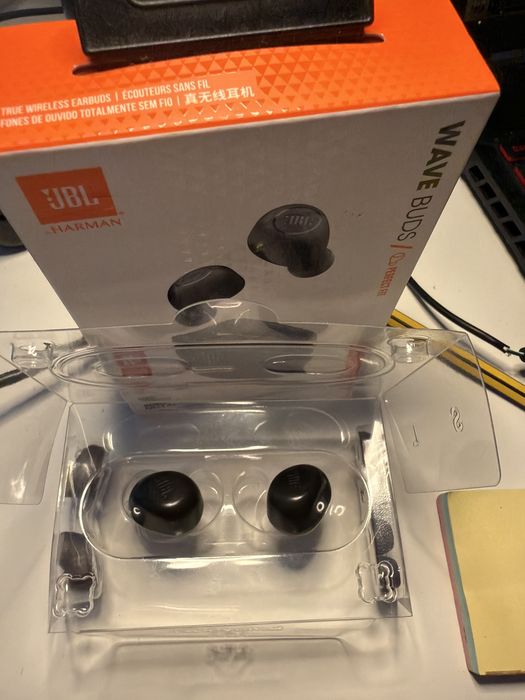 Fones JBL Wave Buds (LEIA A DESCRIÇÃO - Sem estojo de carga) + Caixa Original