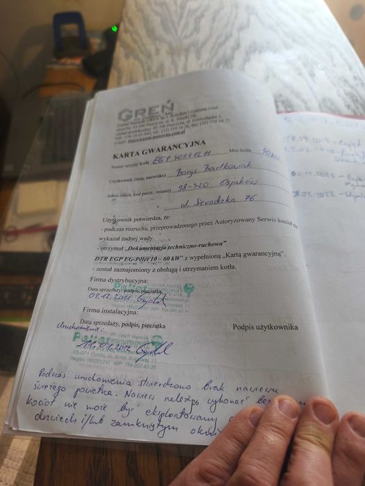 Sprzedam kocioł na pellet GREŃ EG Pelet 40 kW