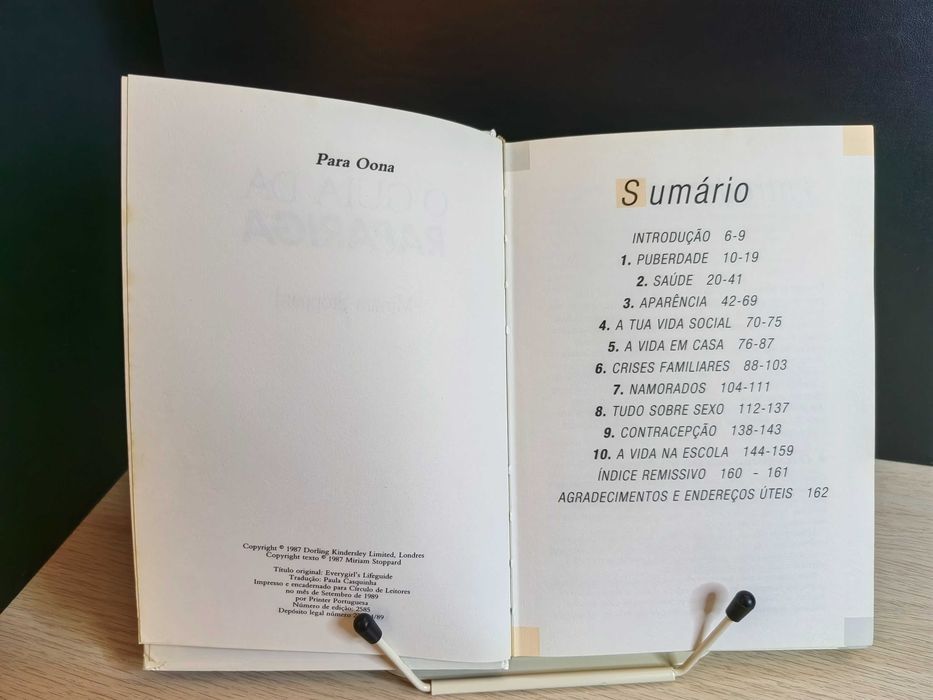 Livro "O Guia da Rapariga" – Miriam Stoppard (Edição 1989)
