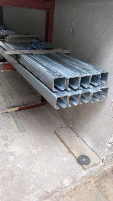 Szyna  OCYNK bramowa 80x80x5mm prowadzenie dolne bramy PROMOCJA 6m 7m