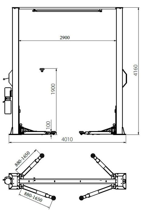 Підйомник двостійковий
