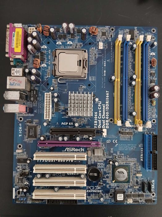 motherboard ASROCK 775 + INTEL PENTIUM 4 3.0GHZ + 2 GB RAM