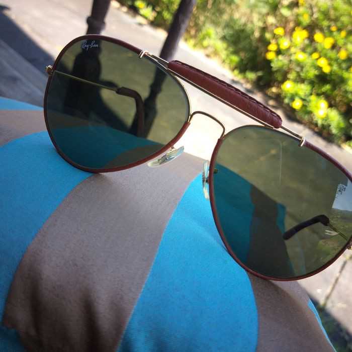 Oculos Ray Ban em pele